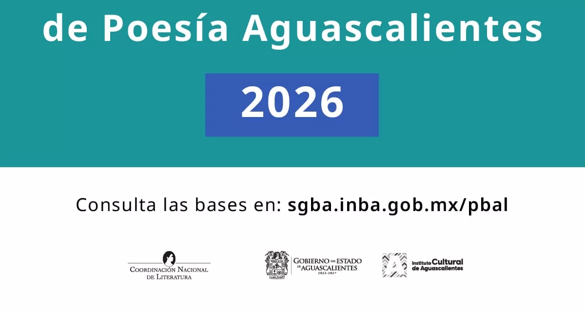 Se abre la convocatoria de poesía en Aguascalientes